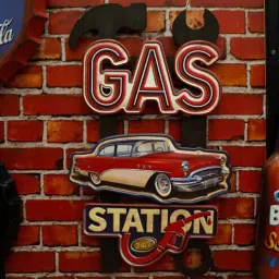 eazywagon Multicolor Metal Gas Tool Wall Decor-picture-3