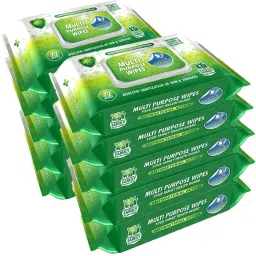 Multipurpose Wipes | Ideal for Skin & Surfaces | with Flip-top (Pack of 10-22