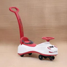 Beetle Swing Car Rider With Parental Handle with Steering Music and Lights Rideons & Wagons Non Battery Operated Ride On-image-37