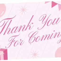 THANK YOU FOR COMING Greeting Card-33