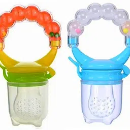 Baby Ring Style Food Feeder Rattle Nibbler Pacifier Silicone Supplies Nipple Soother-25