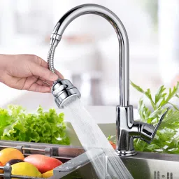Sink Taps Faucel Water Saving 360 Degree Rotation Swivel Faucet | JN-002 Silver Sink Tap Faucet-image-97
