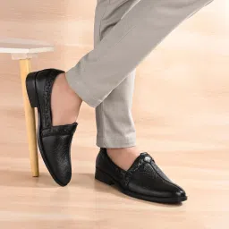 Leather Mojaris Traditional Ethnic Footwear PU Sole Stylish & Comfortable Loafers For Men-image-54