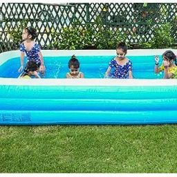 M Rectangular Swimming Tub for Kids and Adults for House Outdoor Garden, 10 Feet Inflatable Swimming Pool-14
