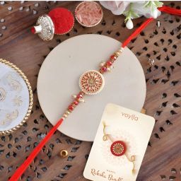 Designer aviraa ventutres Finish Rakhi Set (1 rakhi 1 roli 1 chawal) Assorted Chawal Roli Pack Set-image-79