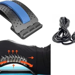 Combo Of Magic Back Support With Skipping Rope For Home Gym Equipment Fitness Accessory Kit Kit-image-45