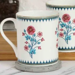 india circus by krsnaa mehta Premium 300ml White & Red Ceramic (Set of 2) Coffee Mug-picture-48