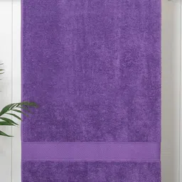 MYTRIDENT Purple 500 GSM Pure Cotton Anti Bacterial Bath Towel-image-22