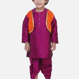 BownBee Boys Kurta with Dhoti Pants-37