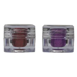 HD Holographic Women Glitter Eye Pigment Ruby Red  & Violet purple 5g-45