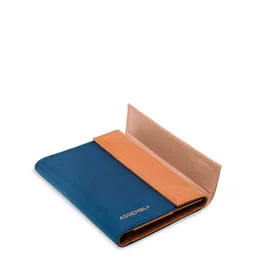 Assembly Unisex Colourblocked Textured Leather Two Fold Wallet With Passport Holder-26