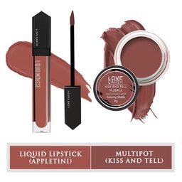 LOVE EARTH Set of 2 Mousse Liquid Lipstick & Multipot - Appletini - Kiss & Tell-51