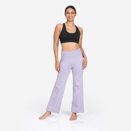 domyos Women's High-Waisted Yoga Pants 500 - Smoked Purple-picture-15