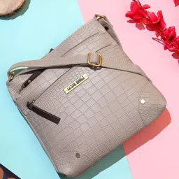 LEGAL BRIBE Textured PU Structured Sling Bag-9