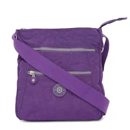 BAOMI Purple Structured Sling Bag-image-5