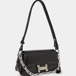 Styli Women's Black H Design Bag-18