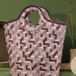 ENSAC PU Oversized Shopper Tote Bag with Applique-16