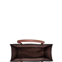 ZOUK Geometric Printed Structured Tote Bag image 5