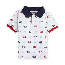 Beverly Hills Polo Club Boys Printed Polo Collar Pure Cotton Applique Casual T-shirt-image-93