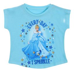 Disney by Wear Your Mind Girls Blue Disney Princess Printed T-shirt-image-76