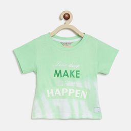 TALES & STORIES Girls Typography Printed Embroidered Detail Cotton T-shirt-image-95