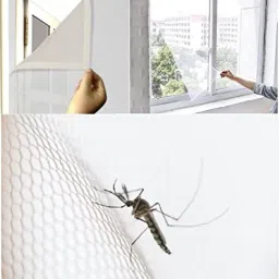 sugoki Polyester Kids Washable Window Mosquito Net 3*4 ft WHITE Window washable net Mosquito Net image 3
