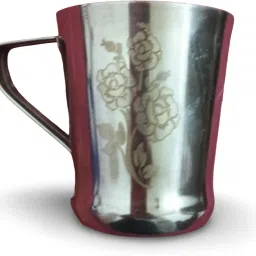 Pack of 6 Stainless Steel Pack of 6 Stainless Steel Floral Design Print Coffee and Tea-25