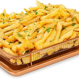 Air Fry Crisper Basket Non Stick Grill Basket with Baking Pan for Kitchen Airfryer Tray-9