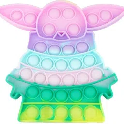 Pop It Fidget Toys Push Pop Bubble Fidget Sensory Toy Autism Special Needs Silicone Stress Relief Toy Great Fidget Toy Sensory Toys Novelty Gifts for Girls Boys Kids Adults (Cartoon, Color Send As Per Available, Pack of 1 )-16