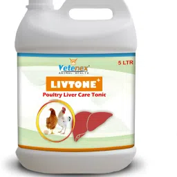 Livtone Plus - Liver Tonic for Poultry, Birds & Chicken - 5 LTR Pet Health Supplements-76