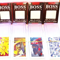 BOSSPREMIUM 100 % PURE PLASTIC PLAYING CARDS (SET OF 4)-picture-25