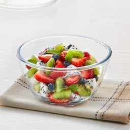 Glass Storage Bowl Borosilicate Glass Mixing, Serving Round Bowl microwavesafe Transparent (500 ml) Disposable-16