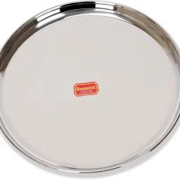 Stainless-Steel Heavy Gauge Dinner Plates with Mirror Finish-32.3cm Dia, Silver Dinner Plate-image-80