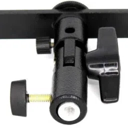 MILLETS Branded S3 Adjustable Double Flash Bracket Dual Hot Shoe Speedlight Stand Umbrella Holder Light Stand Bracket Mount 1/4" to 3/8'' for Studio Video DSLR Camera Flash Shoe Adapter image 2