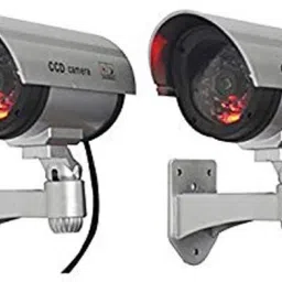 SUKHAD Realistic Look Dummy Security CCTV Bullet Camera with LED Light Indication(Pack Of 2 ) Security Camera-28