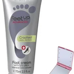 FEET UP ADVANCED CRACKED HEEL REPAIR FOOT CREAM WITH SMART POCKED MIRROR-image-1