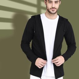 Men Straight Full Sleeve Black Shrug-image-21