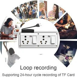 secureeye WiFi 1080P HD Modular Switch Board with Live Support Up to 32GB MicroSD Card Security Camera image 4