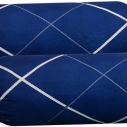 Round Bolster Microfibre Stripes Bolster Pack of 2-image-73