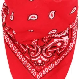 CHACKO Red- Unisex Bandana For All Ages ["Red"] Handkerchief-image-1