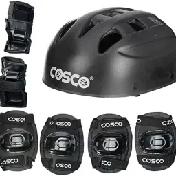 Skating Body Protective Kit ( Junior ) 4 in 1 Protective Kit includes 1 Head, 2 Knee 2 Elbow & 2 Pam Guards Skating Kit-image-8