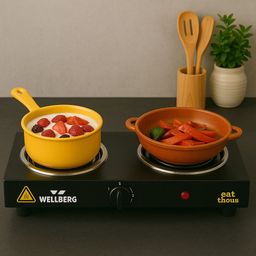 Double Burner Electric Stove | Heavy-Duty Coil Hot Plate for Fast, Safe Cooking Electric Cooking Heater-image-19
