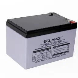 Solance 12V 12AH SMF Battery for Use in Any UPS/ Solar/ Mini Inverter and More Instruments (Black) 12 V Offline/Standby Rack-mount Model UPS 1 Outlet Plugs image 2
