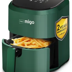Nutrifry Smart 7 in 1 Function, Uses up to 90% Less Fat 1200 W, Cyclonic Air Flow Cooking, Smart Touch Display (Green) Air Fryer-image-46
