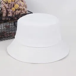 Jamont Unisex Bucket Hat Beach Sun Hat Fishing Hat Solid Bucket Hat-image-37