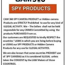 CAM 360 WiFi Wireless Hidden Camera with Live Feed, 1080P HD Nanny Security Camera image 5