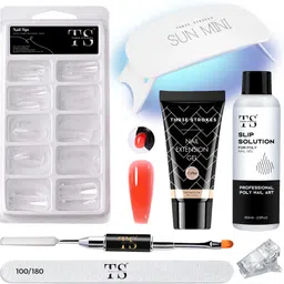 thr3e strokes Nail Extension Gel Kit | Coffee UV Nail Art Kit Slip Solution Nail Extension Set-picture-18