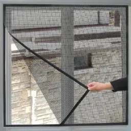 HDPE - High Density Poly Ethylene Infants Washable HDPE - High Density Poly Ethylene Adults Stitched Fiberglass Mosquito Net For Windows 3X6 FT BLACK PVC MOSQUITO AND INSECT WINDOW NET Mosquito Net (Black) Mosquito Net-14