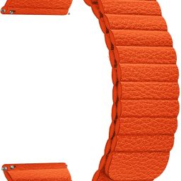 ACM Leather Watch Strap for Pa Maxima Max Pro X5 Smartwatch Belt Orange Smart Watch Strap-30
