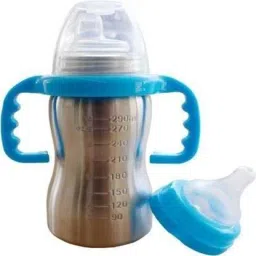 Thermal Insulation Stainless Steel Baby Feeding Bottle -290 ml (Blue) - 290 ml-image-32